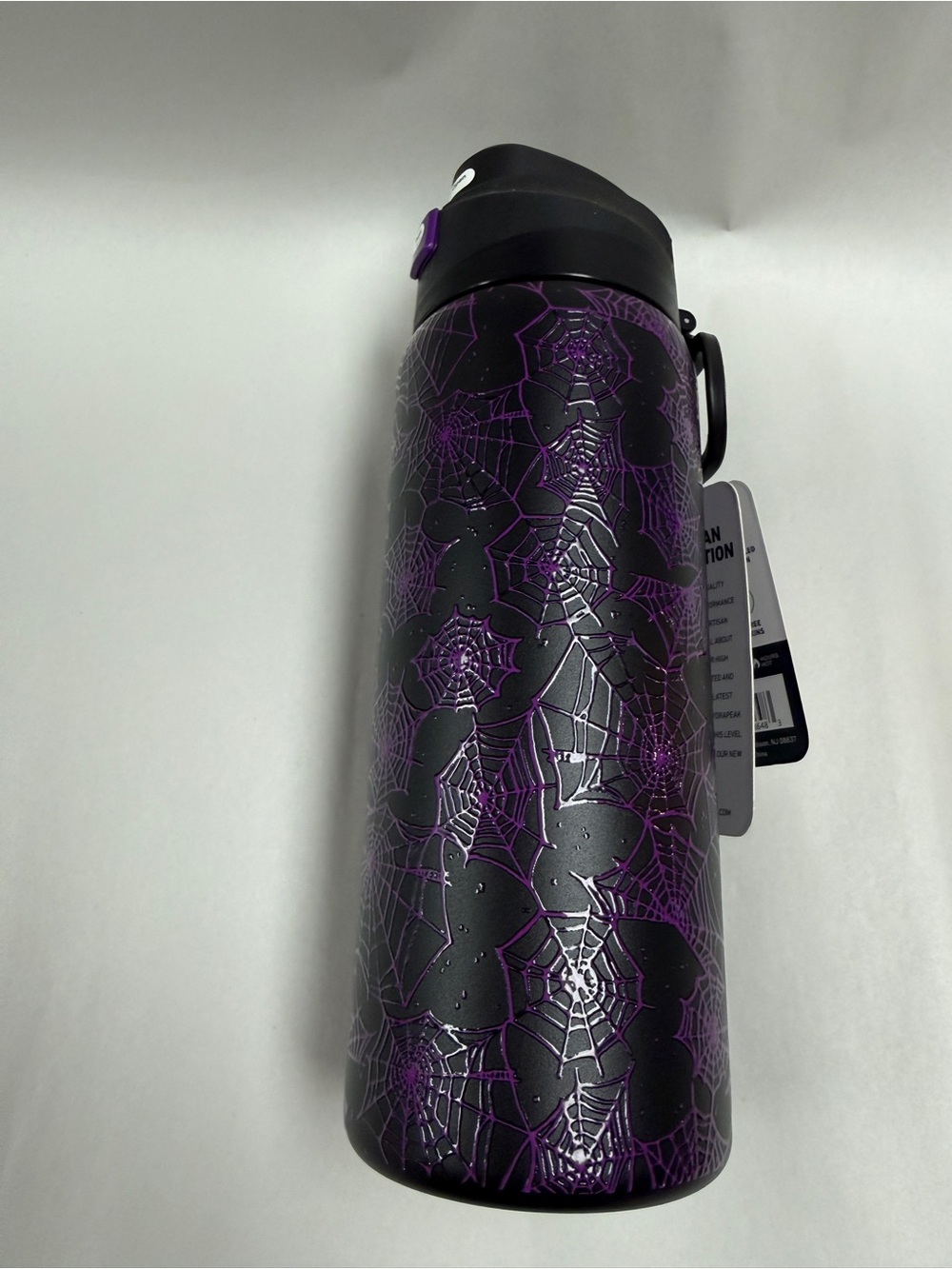 Hydrapeak Halloween Black & Purple Spiderweb tumbler 32 oz
